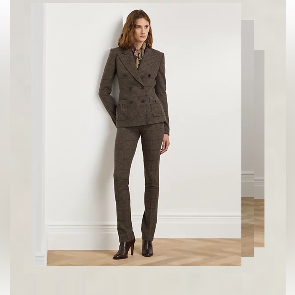 👄- Ralph Lauren Alisanne Checked Plaid Tweed Pant‌‌‌‌‌‌‌‌‌‌‌‌‌‌‌‌‌‌‌‌‌‌‌‌